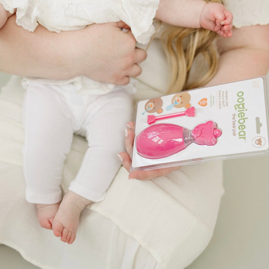 baby with oogiebear bear pair